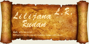 Lilijana Rudan vizit kartica